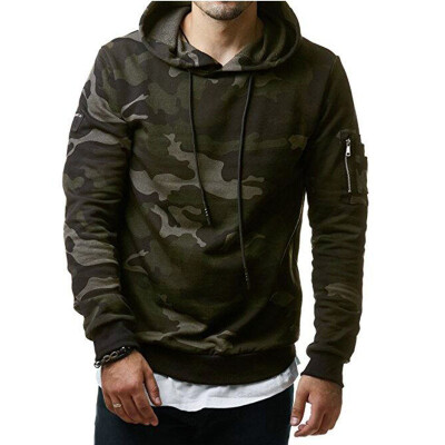 

New Men Hoodies Sweatshirt Fashion Camouflage Military Tracksuit Casual Male Hooded Pullover