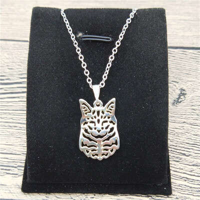 

New Maine Coon Cat Necklace Trendy Style Maine Coon Cat Pendant Necklace Women Fashion Pet Cat Jewellery