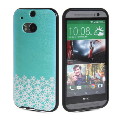 

MOONCASE Watercolor Art Soft Flexible Silicone Gel TPU Skin Shell Back Case Cover for Htc One M8