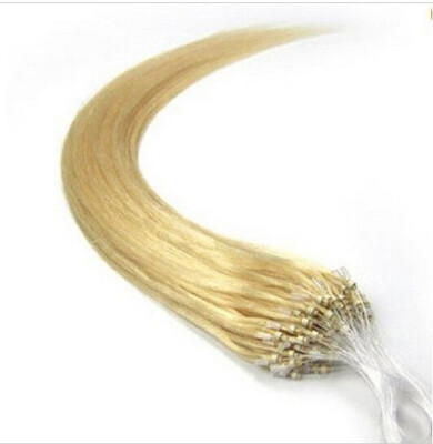 

16"-26" Strawberry Blonde #27 Loop Micro Ring Beads Tipped Remy Human Hair Extensions