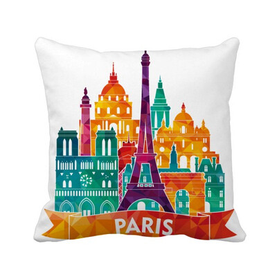 

касл, париж, франция, эйфелева башня площадь бросить подушку включить подушки покрытия дома диван декор подарок
