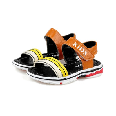 

New 2018 Summer Boys Beach Shoes Patchwork Casual Sandals 1-6 Years Kids Sandals Boys Open-toed Sandals