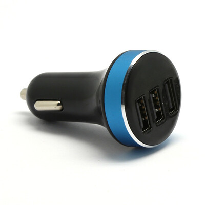 

Автомобильное зарядное устройство 3 USB для вождения рекордера Динамик Мобильный телефон GOS Цифровые продукты Bluetooth Handsfree Smart Splitter
