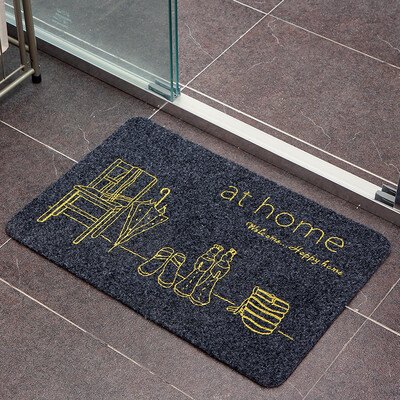 

Ou Runzhe floor mat bathroom mat porch door mat cute print 5939 cm