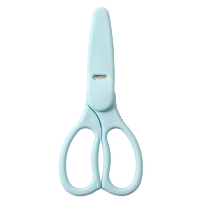 

Rikang baby food supplement cut newborn spoon bowl chopsticks ceramic food supplement scissors RK-C4002 blue