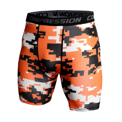 

3D Camo Compression Shorts Men 2018 Short Pants MMA High Elastic Skinny Leggings Bodybuilding Tights Men Fitness Sweat shorts