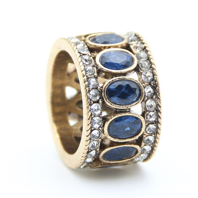 

Vintage Turkish Finger Rings Women Round Oval Resin Crystal Caesar Ring Antique Gold Color Ethnic Men Wedding Jewelry Crown Ring