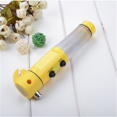 

Huashi car four-in-one safety hammer window breaker car for escape hammer emergency multi-function flashlight car broken window with sound mini life-saving hammer safety hammer
