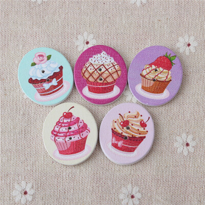 

MyMei 20PCs Wooden Buttons Cartoon Shaped Mix Color 2-hole Sewing Scrapbook DIY