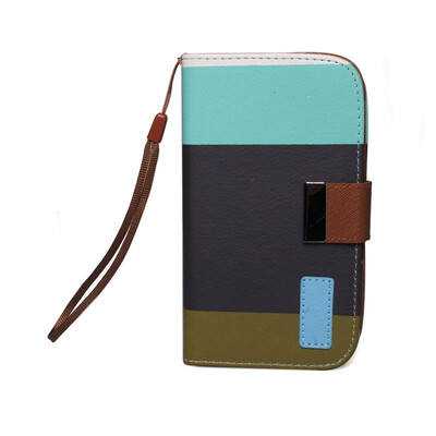 

Skyblue&Black&Brown Wallet Pouch Case Covers For Samsung Galaxy S III I9300