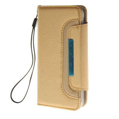 

MOONCASE Wrist Strap Multi Purpose Flip Leather Wallet Card Pouch Back чехол для Apple iPhone 6 ( 4.7 inch ) Gold