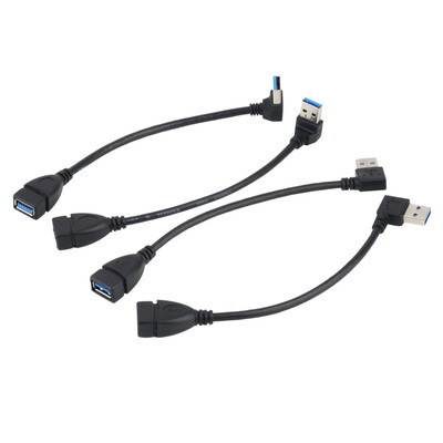 

USB 3.0 Мужской А женщина 90 Шнур Степень расширения Синхронизация данных Кабель-адаптер