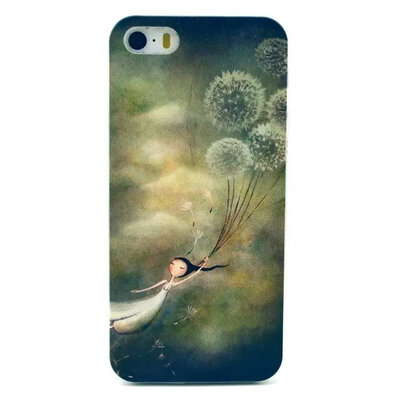 

MITI New Arrival Hot PC Flower Phone Skin For Apple iPhone 5 5S Case Transparent Back Case Cover