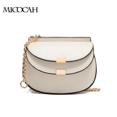 

MICOCAH Fashion Shoulder Bags Chain Black Bags With Zipper Pocket And Cell Phone Pocket Black White Colors GH50008