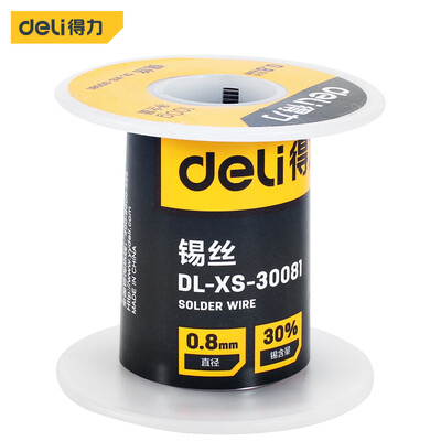 

Deli Deli No-clean solder wire diameter 08mm30 degrees 100g DL--30081