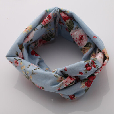 

Flower headband Fashion Retro Women Elastic Turban Twisted Knotted Ethnic Headband Floral Wide Stretch Girls Hair Accessories