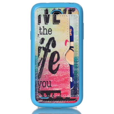 

MITI S4 Mini Anti-skid Soft PU+TPU Skin Case For Samsung Galaxy S4 Mini i9190 Mobile phone Protective Leather Cover Card Stand