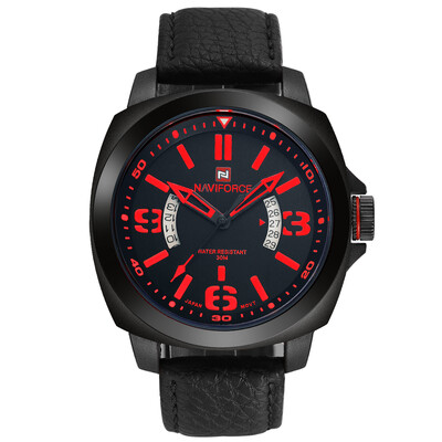 

naviforce 9062 мужчин моды кожаным ремешком из кварцевые часы наручные часы
