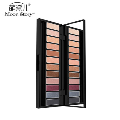 

Meng Story Moon Story Silky Stereo 12 Color Eyeshadow Palette 9g ESP02 Earth Color Waterproof&Antiperspirant Not Stained Pearlescent Clothing Natural Eyeshadow 12 Color