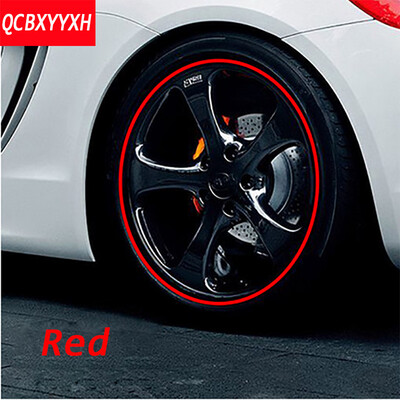 

8M / Roll Car Wheel Protector Hub Наклейка Автомобиль Декоративный стиль Хромированная полоса Оправы лезвия Защита шин Авто аксессуары