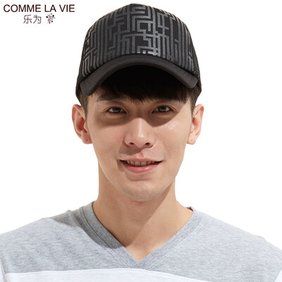 

Le for comme lavie baseball hat couple models mens&womens spring summer cap sun hat visor hip hop tide hat four seasons 18UB111 black one yard