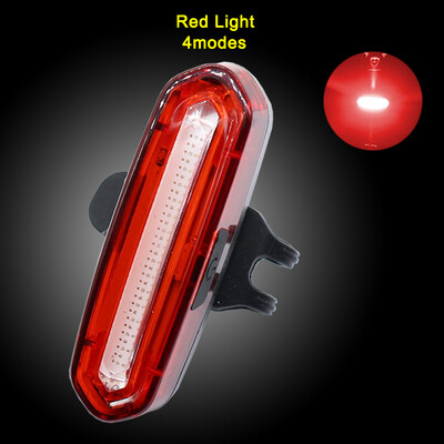 

100 LM Rechargeable COB LED USB Mountain Bike Tail Light Taillight MTB Safety Warning Bicycle Rear Light Bicycle Lamp