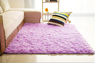 

NicerDicer Carpets for home living room Modern Fluffy Anti-Slip Shaggy Area Rug 80120cm