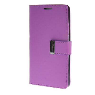 

MOONCASE Case for Samsung Galaxy A7 Flip Leather Wallet Card Slot Bracket Back Cover Purple