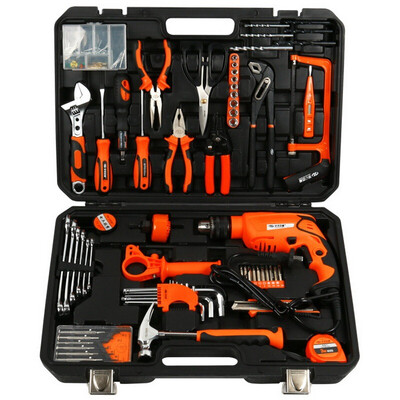 

HUAFENG BIG ARROW HF-81127A Power Tools Impact Drill Set 127 sets of integrated household pistol hand drill