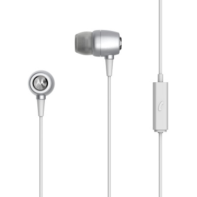 

Motorola Earbuds Metal Metal Earbuds Dustproof Waterproof&Sweat Excellent Soundproof Silver