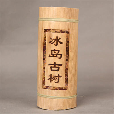

C-PE146 Yunnan Puerh tea Dragon pillar бамбуковая труба сырой чай Исландия древесный материал puer Зеленый чай pu er еды 500g