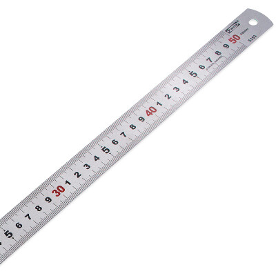 

Paola stainless steel ruler scale 50cm metric double-sided scale drawing steel ruler 5353