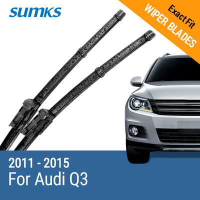 

SUMKS Wiper Blades for Audi Q3 24"& 20" Fit slim push button Arms 2011 2012 2013 2014 2015