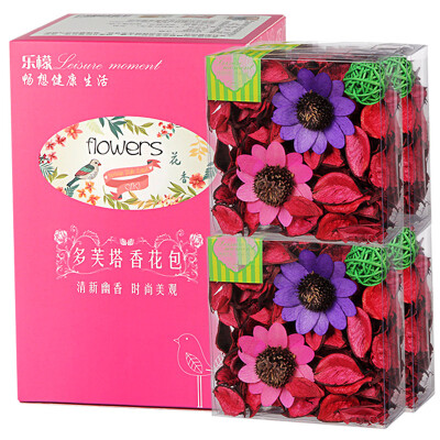 

【Jingdong Supermarket】 Lele leisure time Duo Futa fragrance deodorant to smell the car wardrobe insect repellent aroma flower package sachet indoor dry flower rose 4 loaded