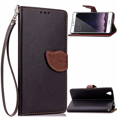 

MOONCASE OPPO R7s случая [Листья] Магнитный Премиум PU кожаный чехол для OPPO R7s Wallet Чехол флип кронштейн ТПУ