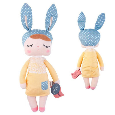 

Angela Stuffed Bunny Baby Plush Rabbit Doll Gifts Girls 12inch Gray Dress