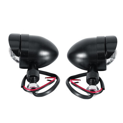 

2PCS Motorcycle Universal Turn Signals Bulbs Amber Lens Front Rear Lights For HondaYamahaHarley DavidsonDucati