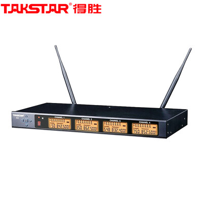 

Victory TAKSTAR X4-4TH 4 gooseneck wheat one drag four wireless microphone professional handheld conference engineering KTV lecture microphone black