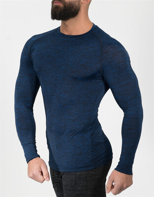 

Muscle Dr brothers mens autumn new fitness sports&leisure outdoor training tight fashion trend long sleeve