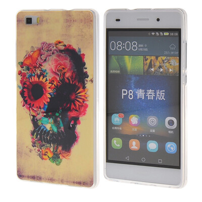 

MOONCASE чехол для Huawei Ascend P8 Life Pattern series Flexible Soft Gel TPU Silicone Skin Slim Durable Cover