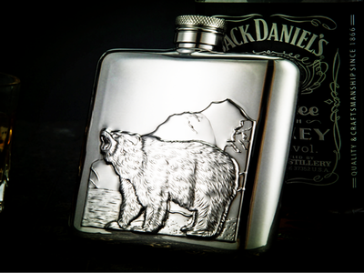 

Qian Xu Russian portable jug Whiskey Jug Jug Jug stainless steel authentic outdoor portable 6 ounces handmade boutique wine funnel