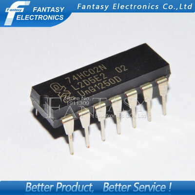 

100PCS 74HC02N DIP14 74HC02 DIP new and original IC free shipping