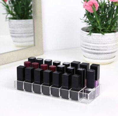 

Aila New 24 Lipsticks Organizer High Quality Small Box Drawer Dresser Vanity Makeup Organizer