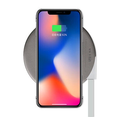 

VH [и] Apple Wireless Charger Regular Edition iPhone X / 8 / 8Plus Samsung Мобильный телефон QI Core Chip Office Artifact Black Technology Темно-серый