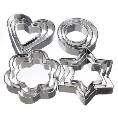 

Stainless Steel Cake Decorating Fondant Cutters set Cookie Biscuit egg mould baking&pastry tools kitchen accessories