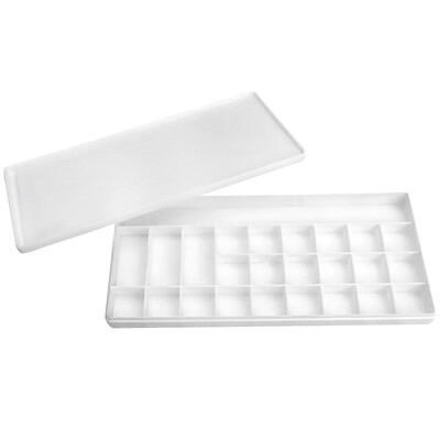 

Deli 98 art painting 24 grid large color box leak waterproof water powder acrylic paint box color palette