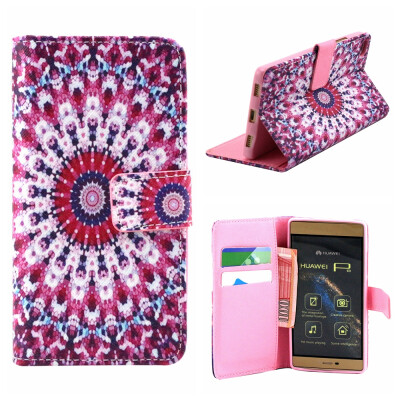 

MOONCASE Cute Pattern Leather Wallet Flip Card Holder With Kickstand Pouch For Huawei Ascend P8