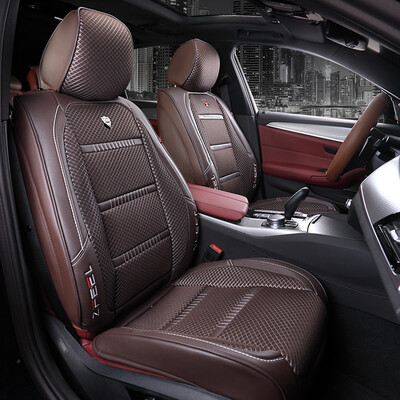 

Purple wind chime car seat cushion fabric leather surrounded by car seat cover four seasons universal car seat cushion Audi A6 Camry Highlander 1811 Business Brown - Standard Edition