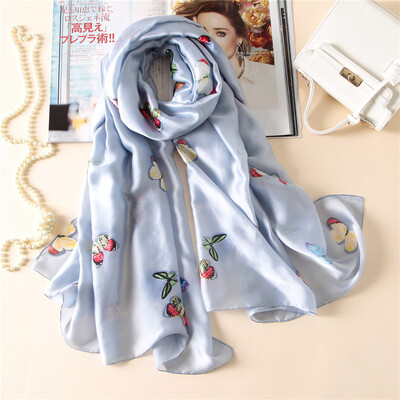 

Guttavalli Women Fashion Long Animal Shawl Vintage Summer Female Loyal Butterfly Scarf Богемия Шелковые шарфы