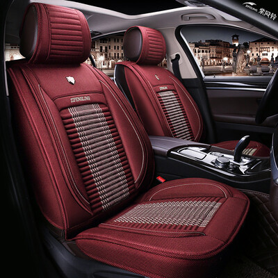 

Purple wind chime car seat four seasons universal imitation linen car seat cushion car seat seat cover BMW 525 Jetta Tianqi Qijun Baojun 510560 Haval H2 H10 Lafite red - standard version